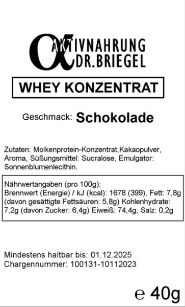AktivWhey Konzentrat 40g-Packung